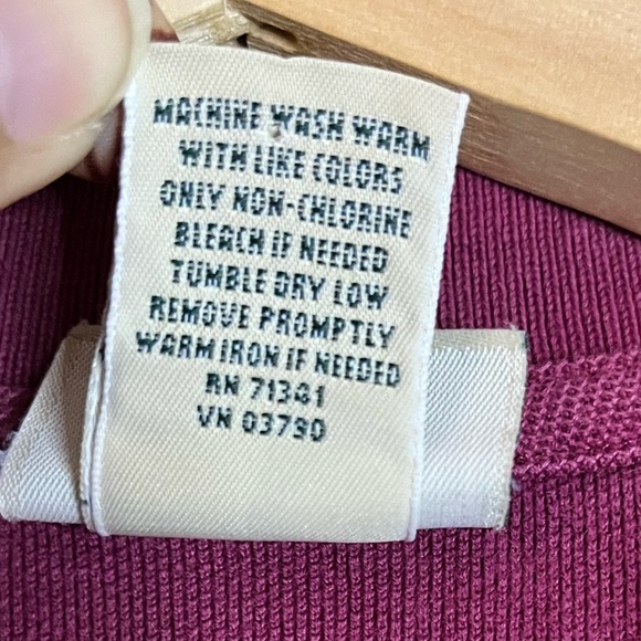 L.L. Bean Burgundy Long-Sleeve Polo Shirt Men’s Large 100% Cotton Classic Fit - Picture 13 of 16